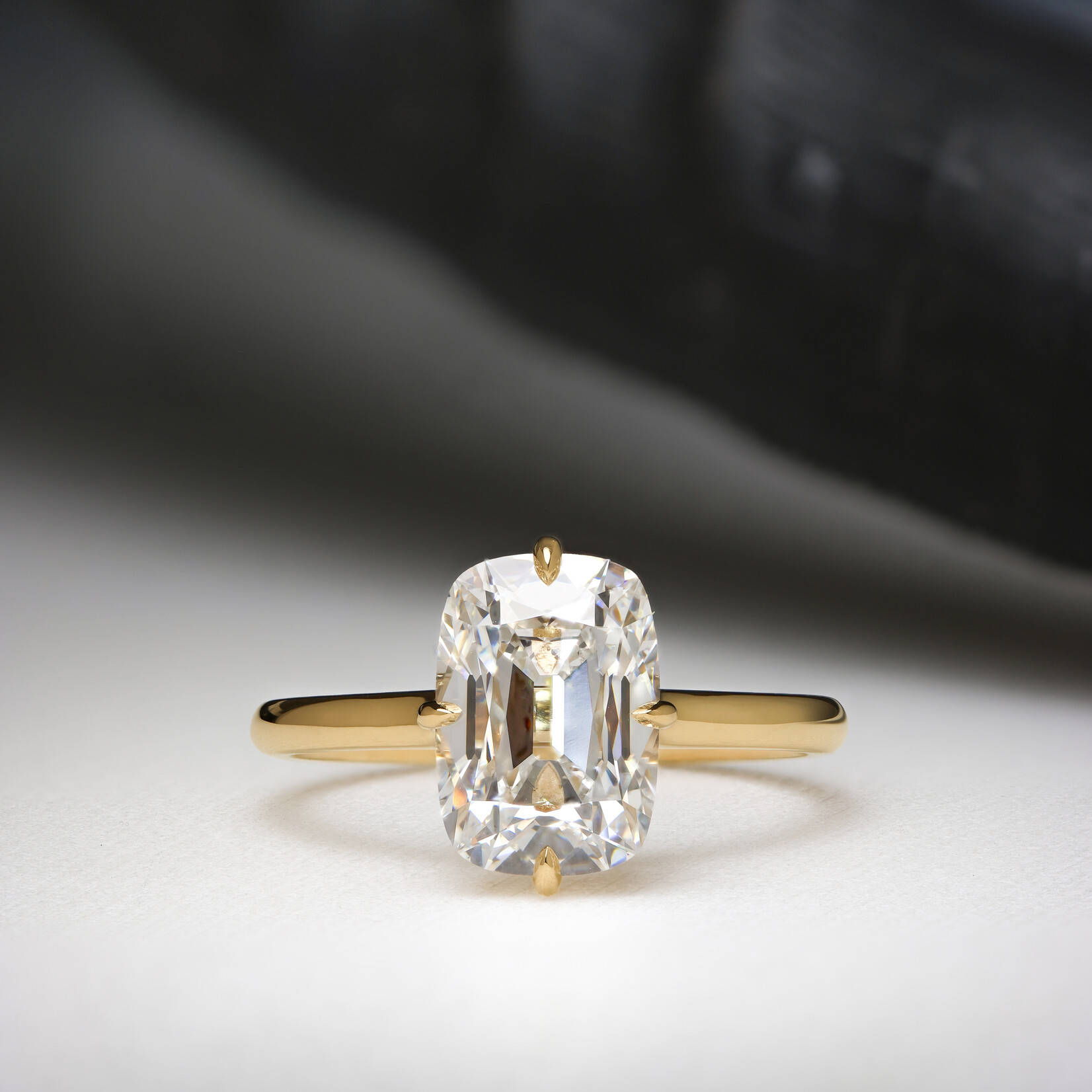 Baxter Moerman Isla Ring Mine Cut Lab Diamond
