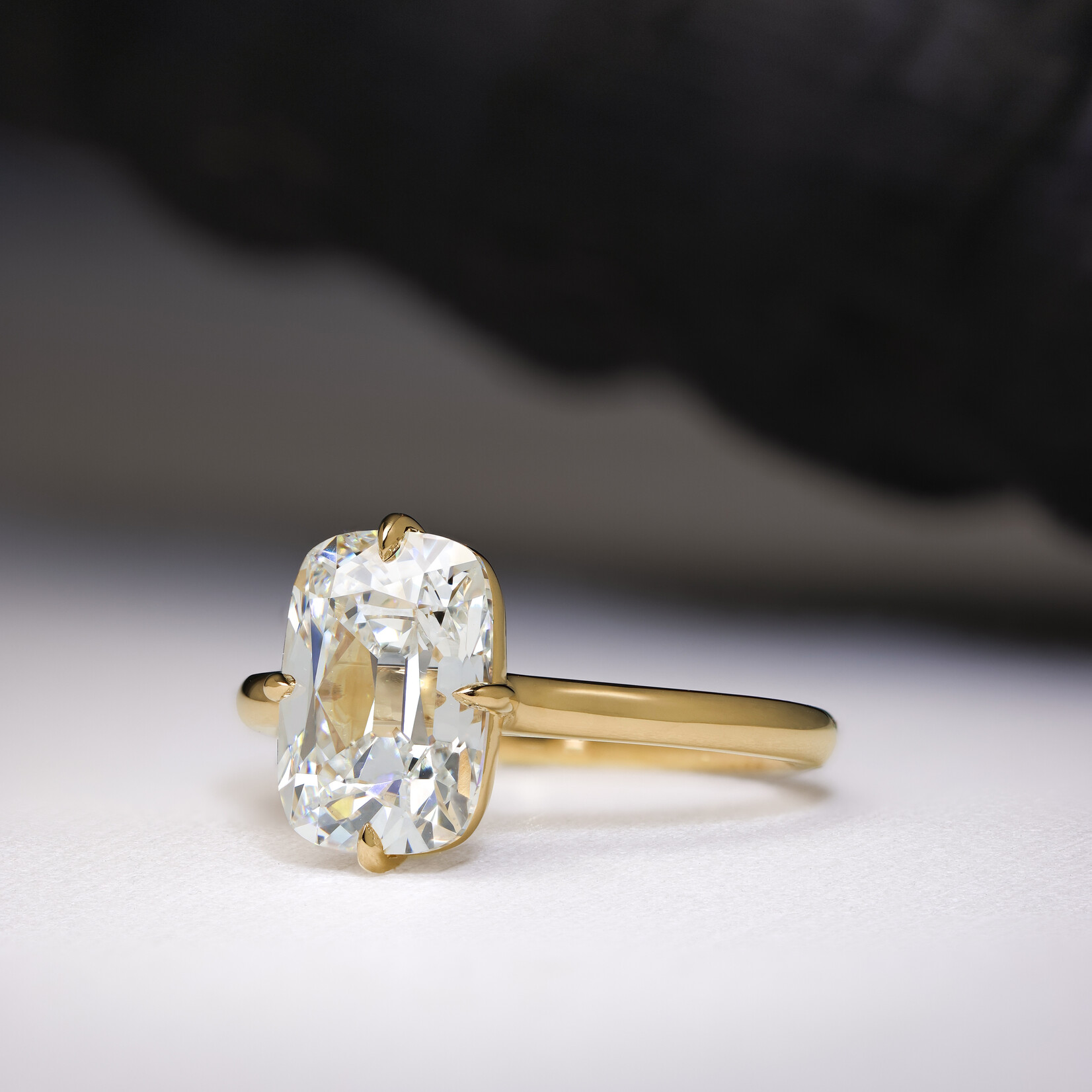 Baxter Moerman Isla Ring Mine Cut Lab Diamond