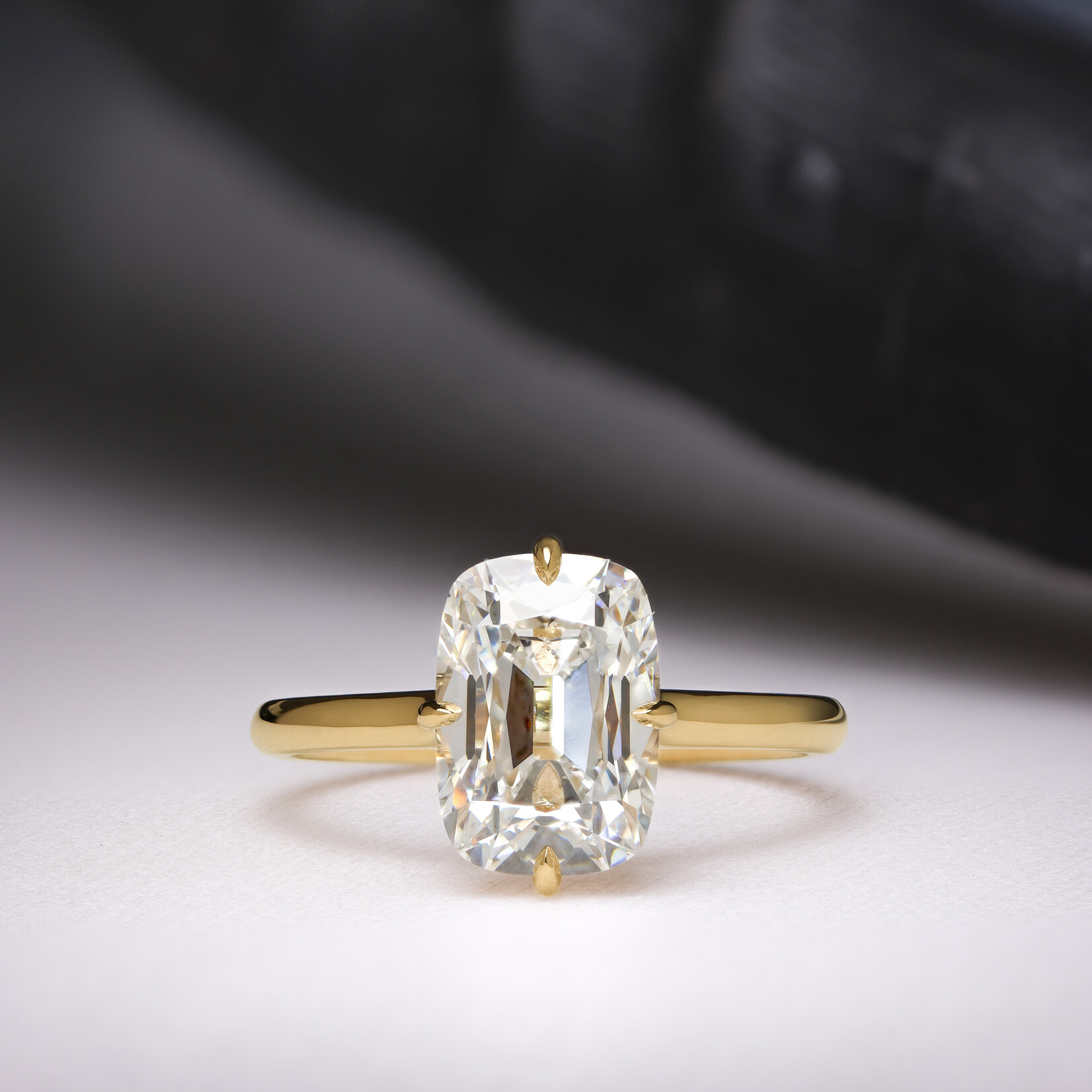 Baxter Moerman Isla Ring Mine Cut Lab Diamond