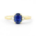 Baxter Moerman Maddie Ring with Blue Sapphire