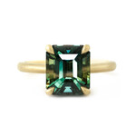 Baxter Moerman 5.05ct Madagascar Teal Sapphire Ring — Aiko