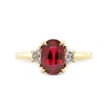 Baxter Moerman Penelope Ring with Ruby and Half Moon Diamonds