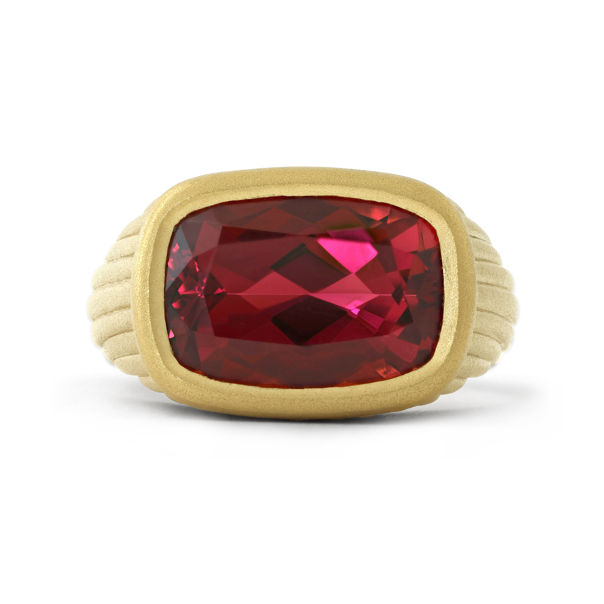 Aura Ring with 5.78ct Pink Nigerian Tourmaline & 0.06ctw Dia in