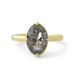 Baxter Moerman Quinn Ring with Salt & Pepper Rose Cut Diamond