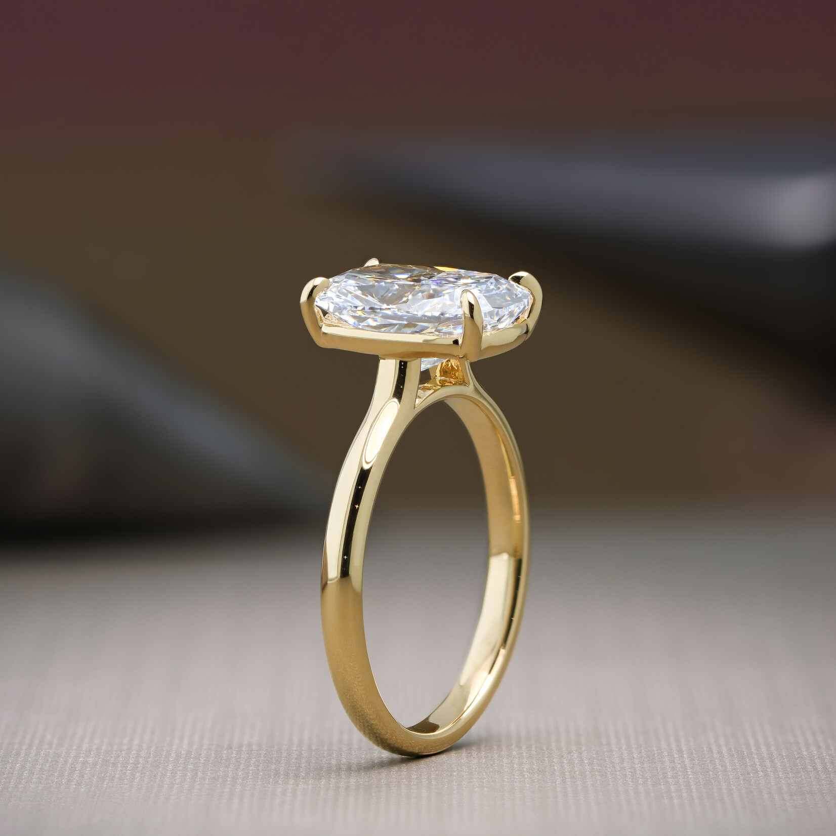 Baxter Moerman Gwen Ring  with Cushion Cut Lab Grown Diamond