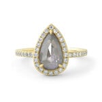 Baxter Moerman Grey Diamond Halo Ring