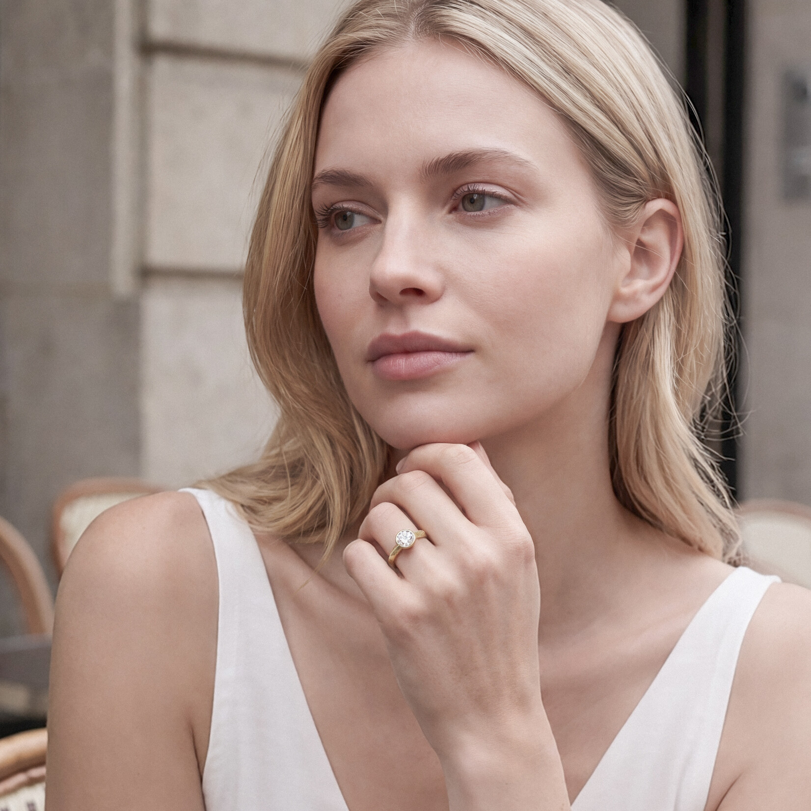 Baxter Moerman Shelby Ring with Round Diamond
