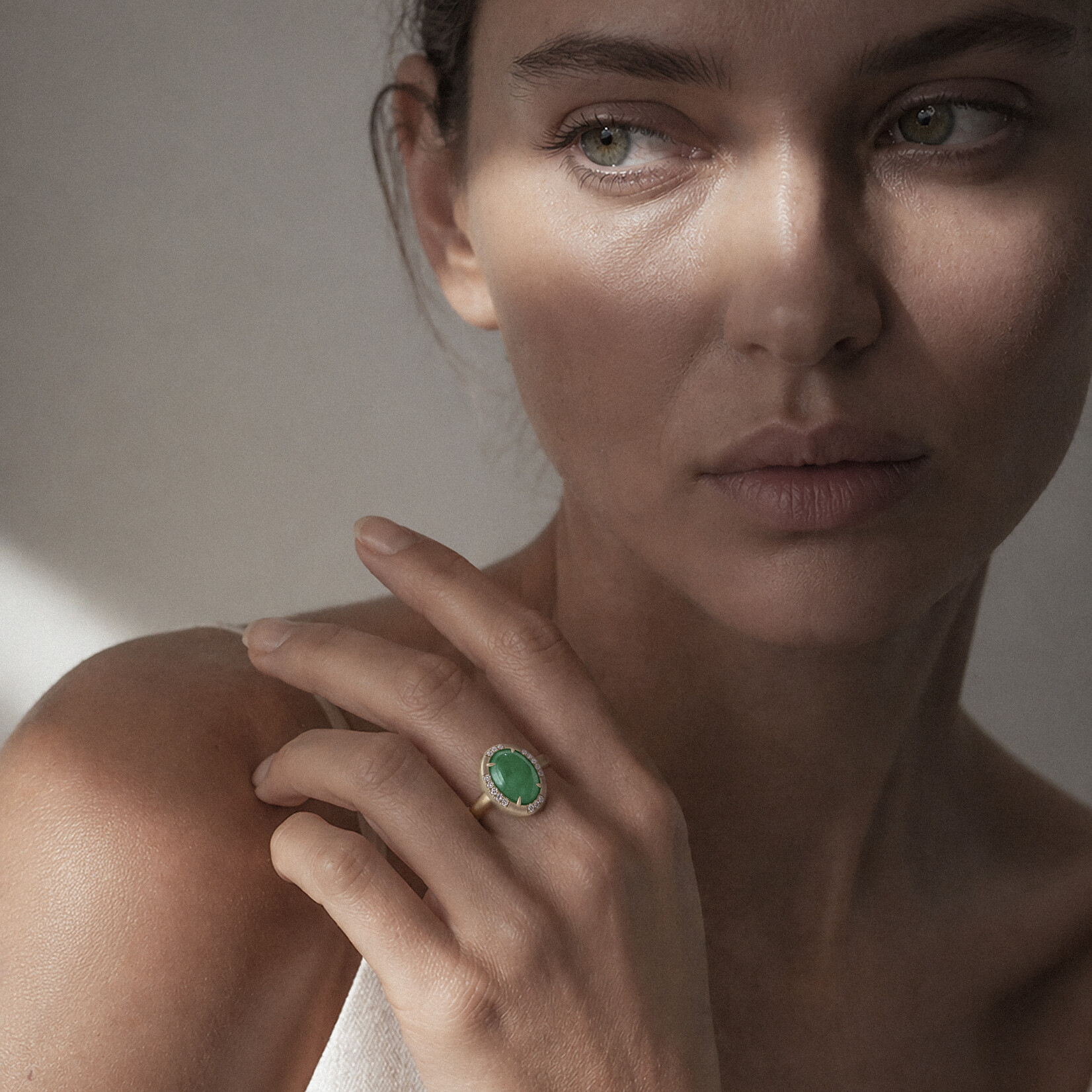 Baxter Moerman Coco Ring with Jadeite