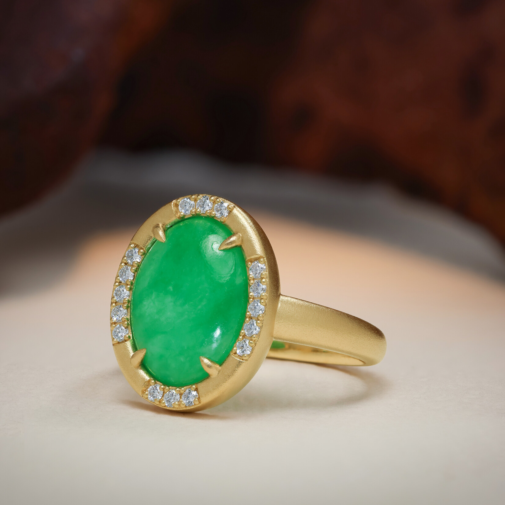 Baxter Moerman Coco Ring with Jadeite