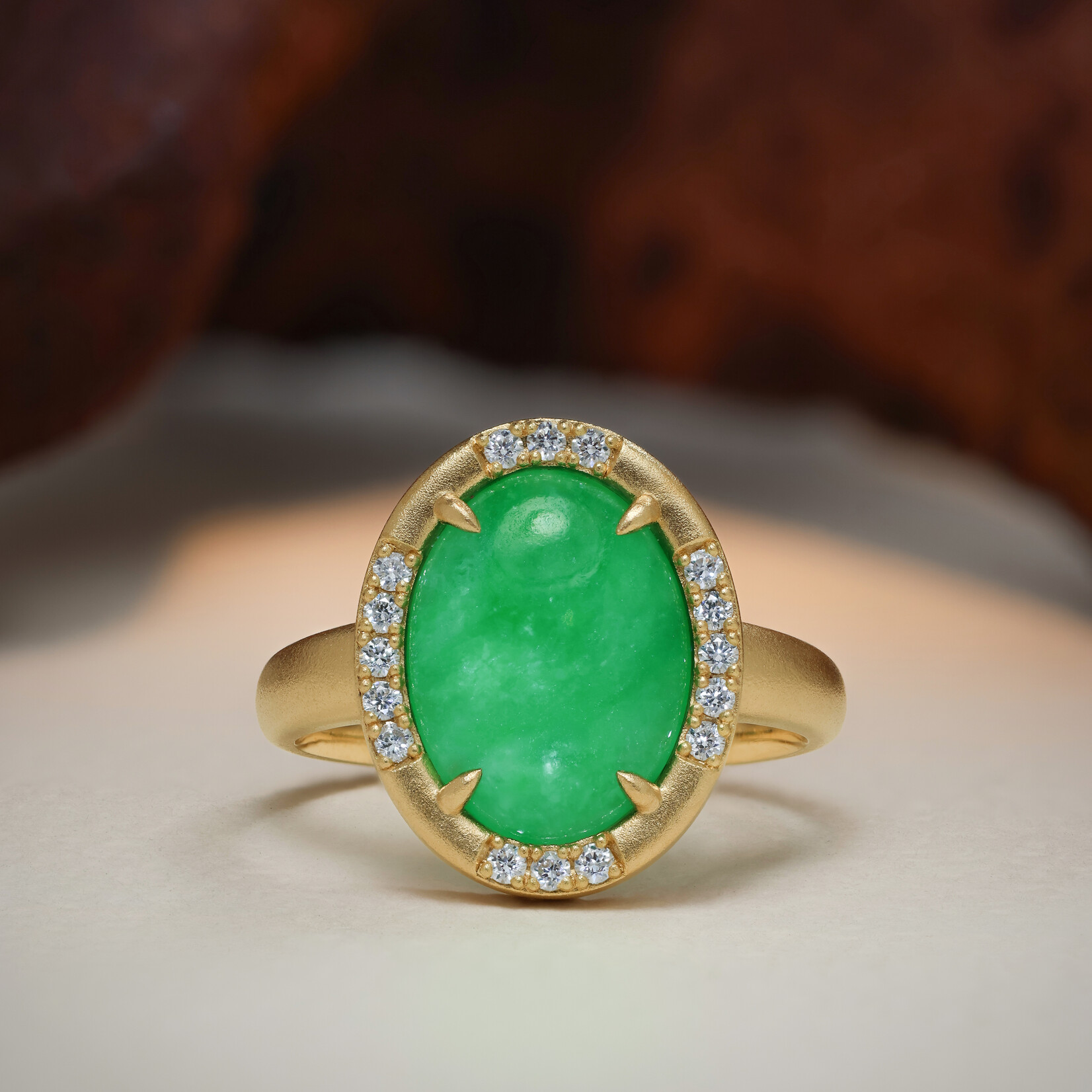Baxter Moerman Coco Ring with Jadeite