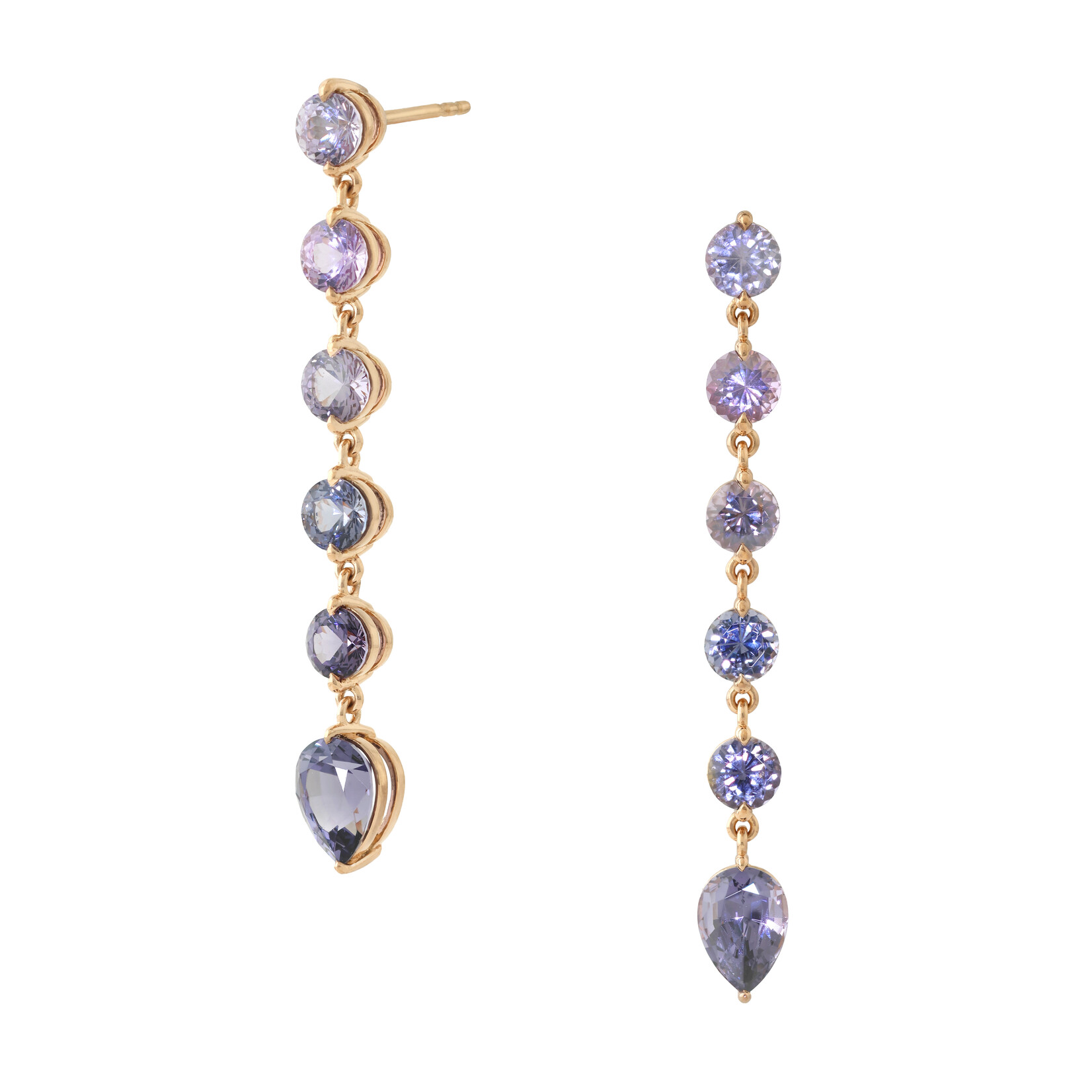 Baxter Moerman Chroma Earrings with Ombré Purple Spinel