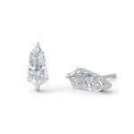Kite Cut Diamond Stud Earrings - 1.32ctw