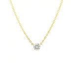 Baxter Moerman 18K Diamond Solitaire Necklace 1/3 Carat