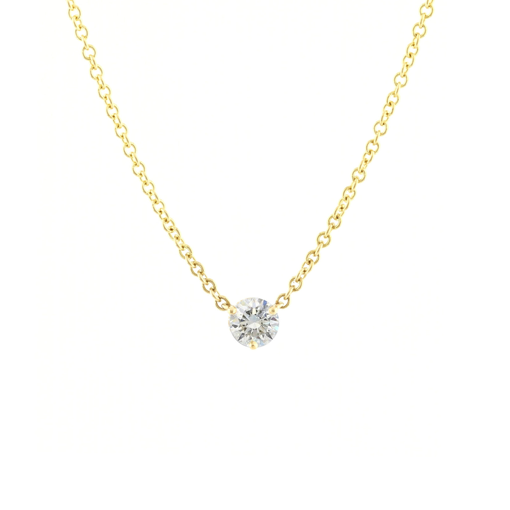 Baxter Moerman 18K Diamond Solitaire Necklace 1/3 Carat