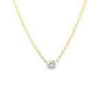Baxter Moerman 18K Diamond Solitaire Necklace 1/4 Carat