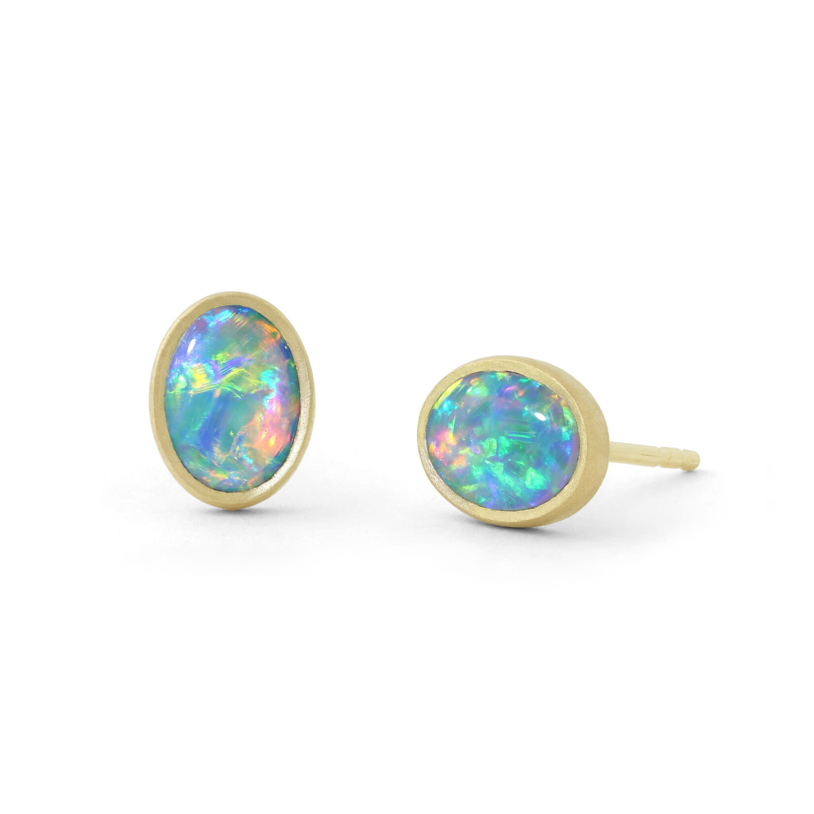Baxter Moerman Australian Crystal Opal Studs - 0.95ctw