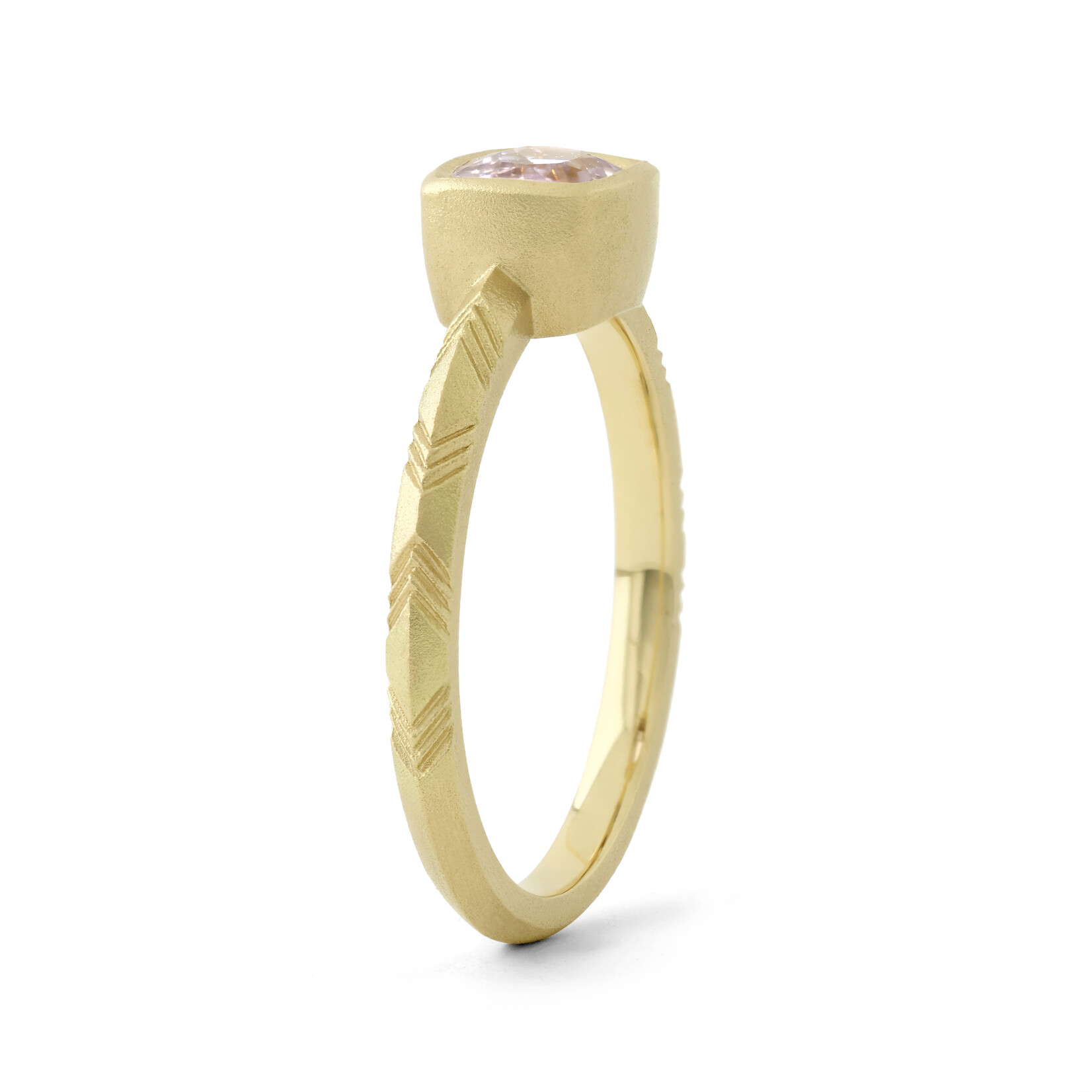 Baxter Moerman Shelby Ring  with Peach Sapphire