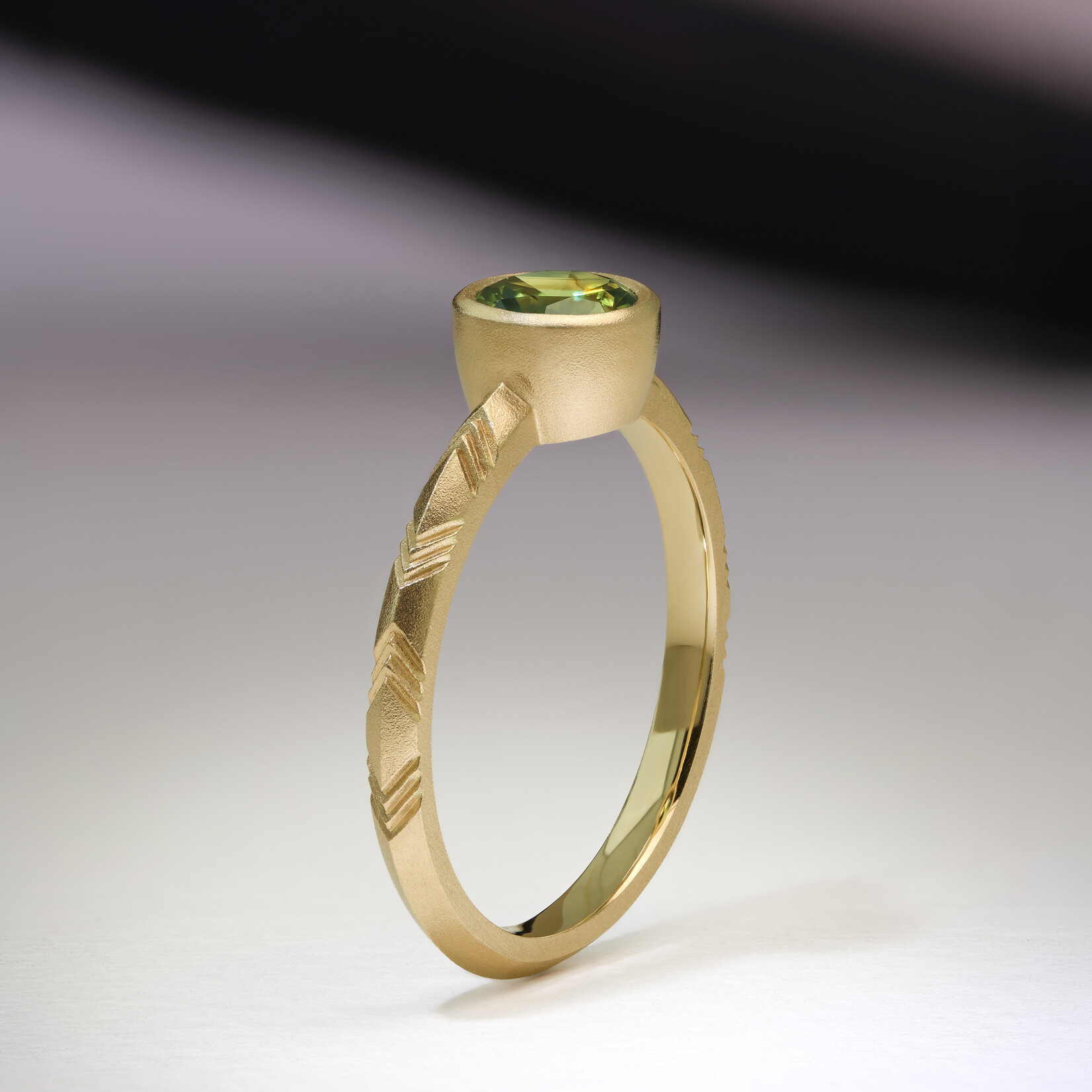 Baxter Moerman Shelby Ring with Parti Sapphire