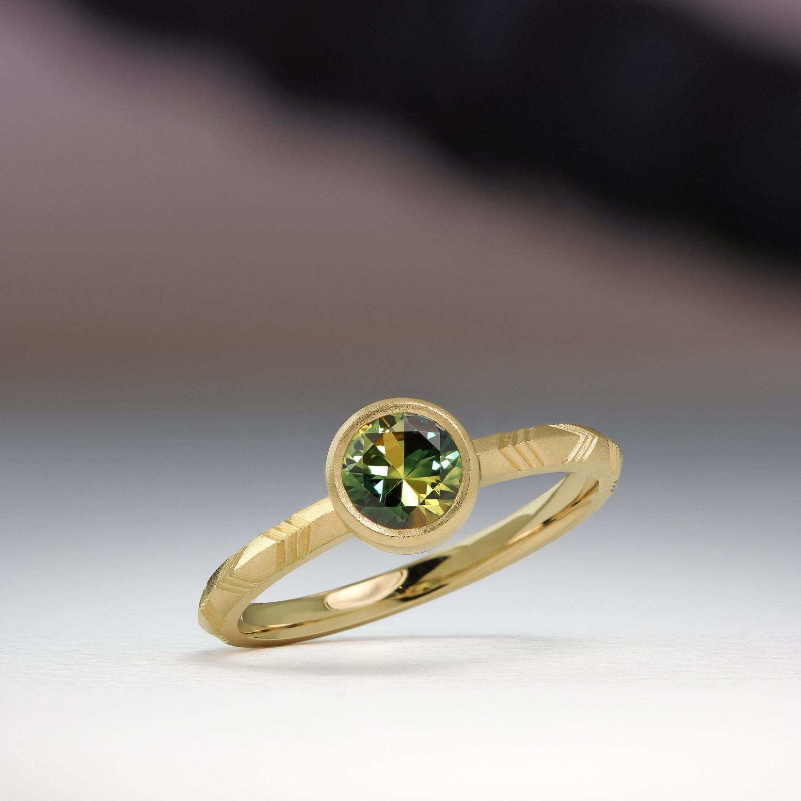 Baxter Moerman Shelby Ring with Parti Sapphire