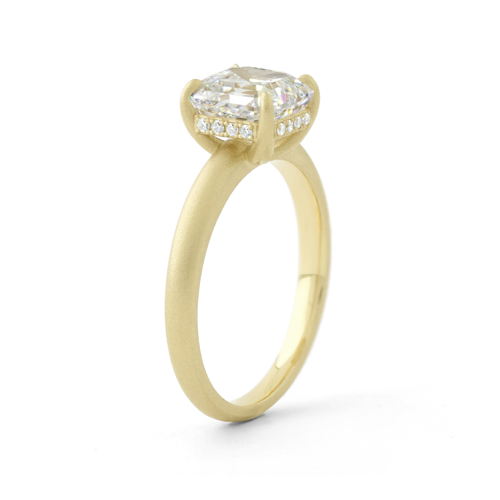 Baxter Moerman Aiko Ring - Lab Grown Asscher Cut Diamond with Hidden Halo