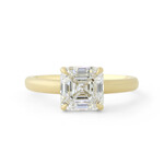 Baxter Moerman Aiko Ring with Lab Grown Asscher Diamond and Hidden Halo