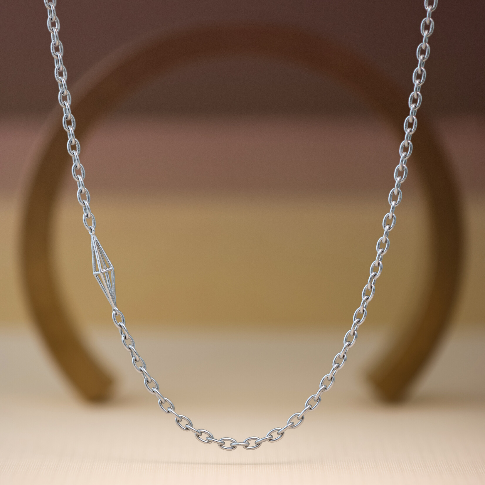 Ballast Necklace in Platinum