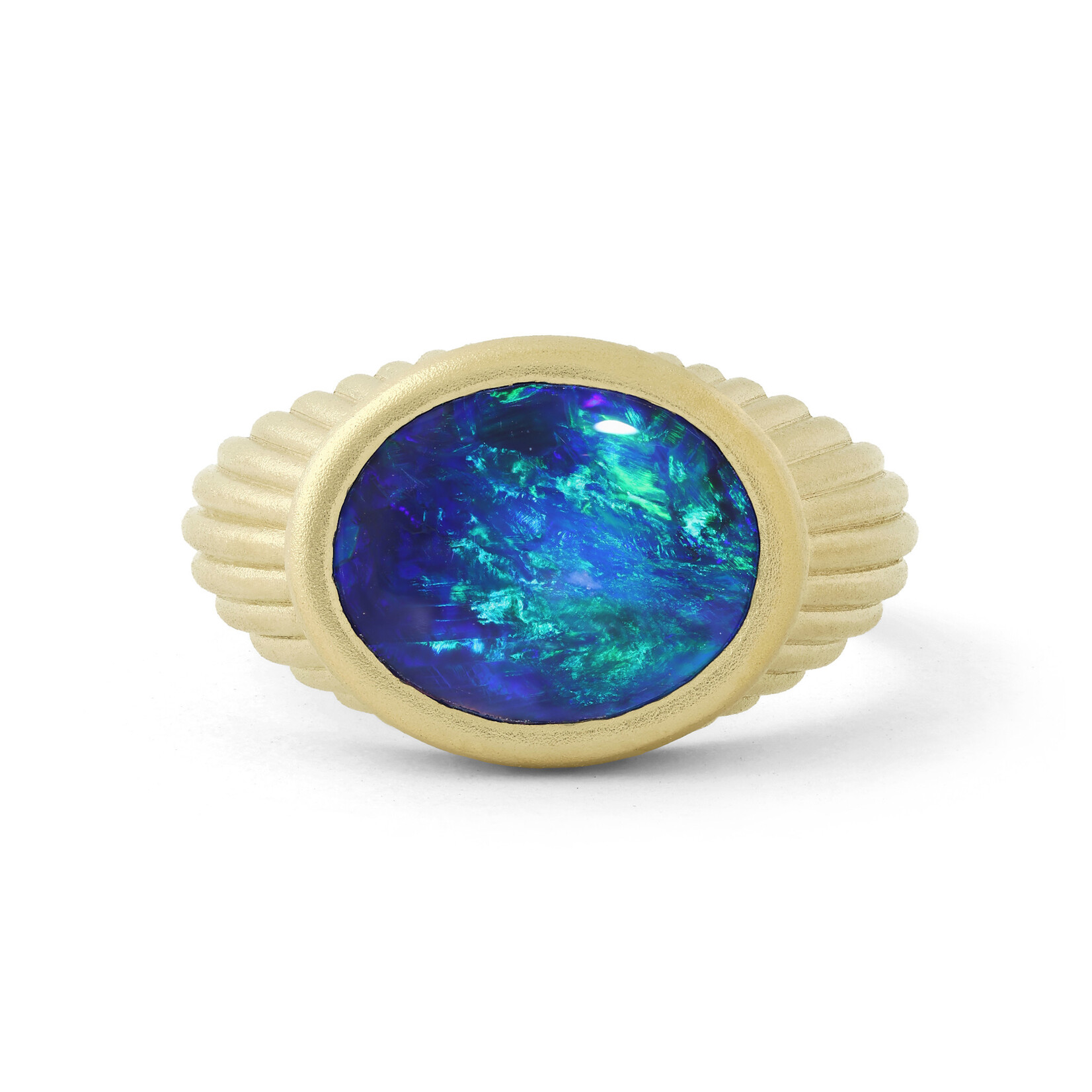 Baxter Moerman Aura Ring with Black Opal