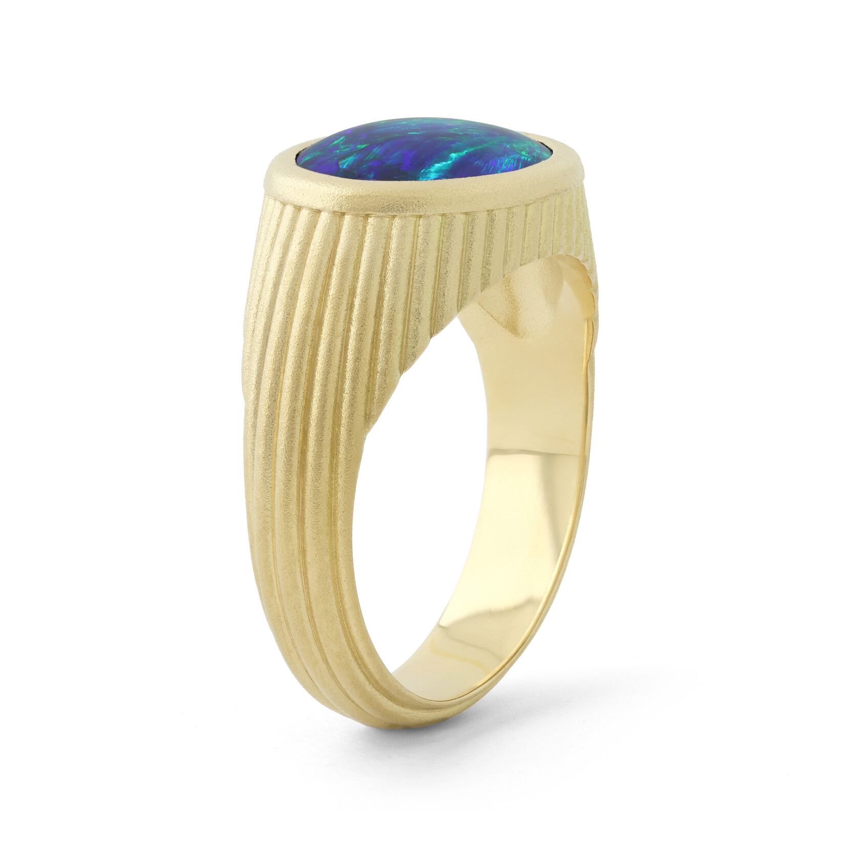 Baxter Moerman Aura Ring with Black Opal