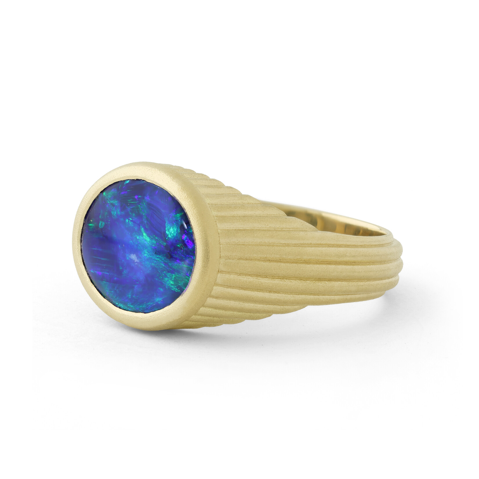 Baxter Moerman Aura Ring with Black Opal