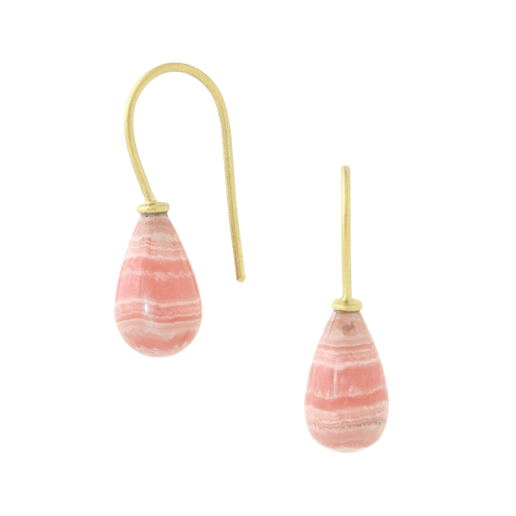 Rhodochrosite Drop Earrings