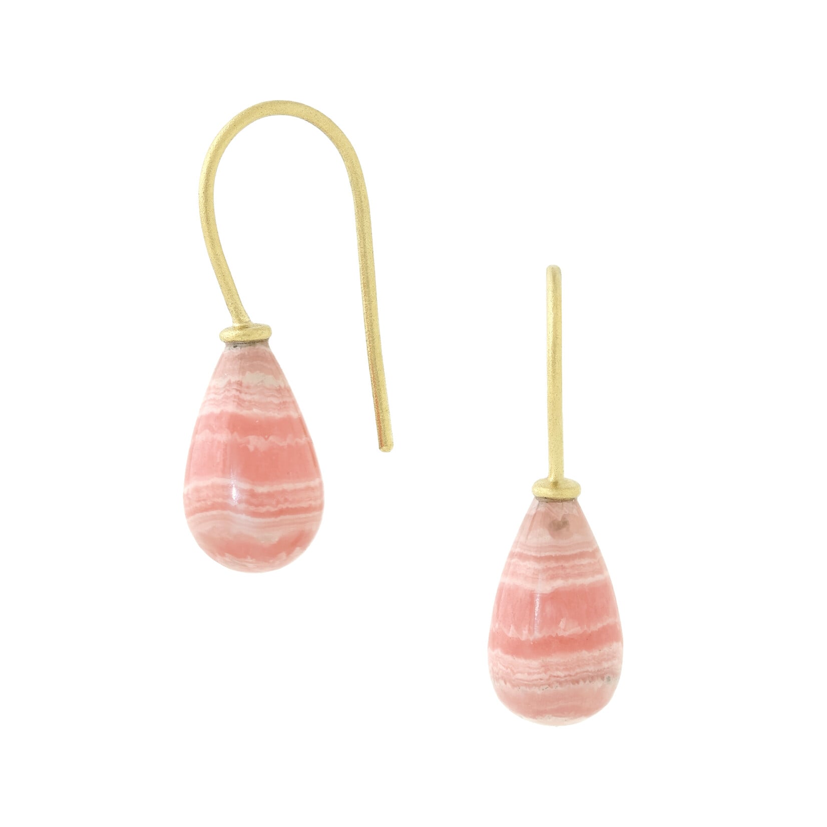 Rhodocrosite Drop Earrings