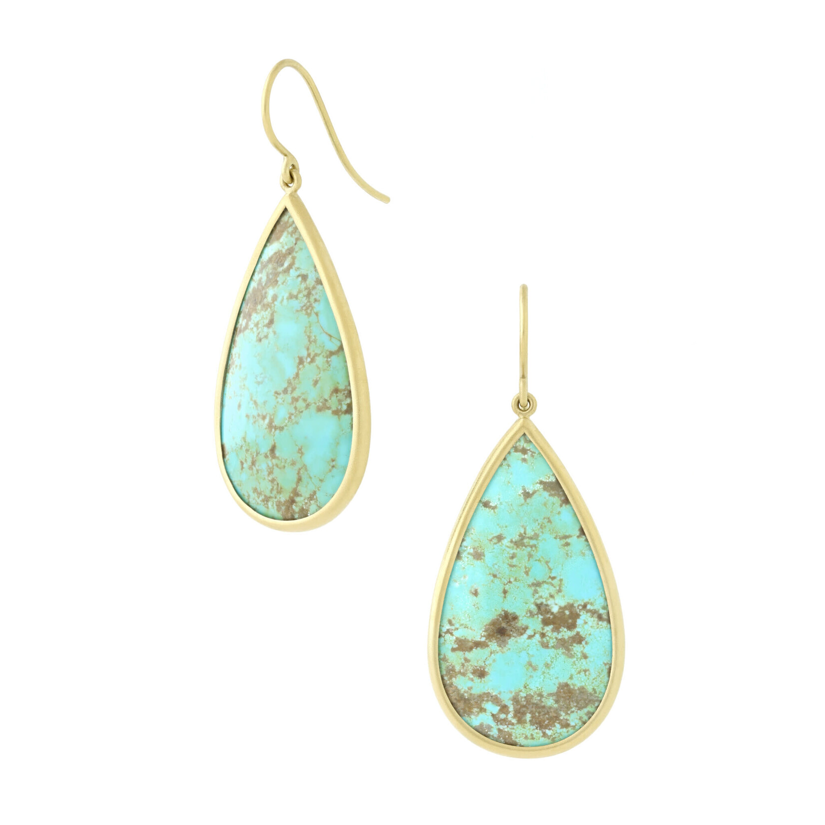 Baxter Moerman Number 8 Turquoise Drop Earrings