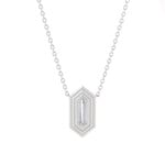 Baxter Moerman Ripple Necklace with Long Hex Diamond