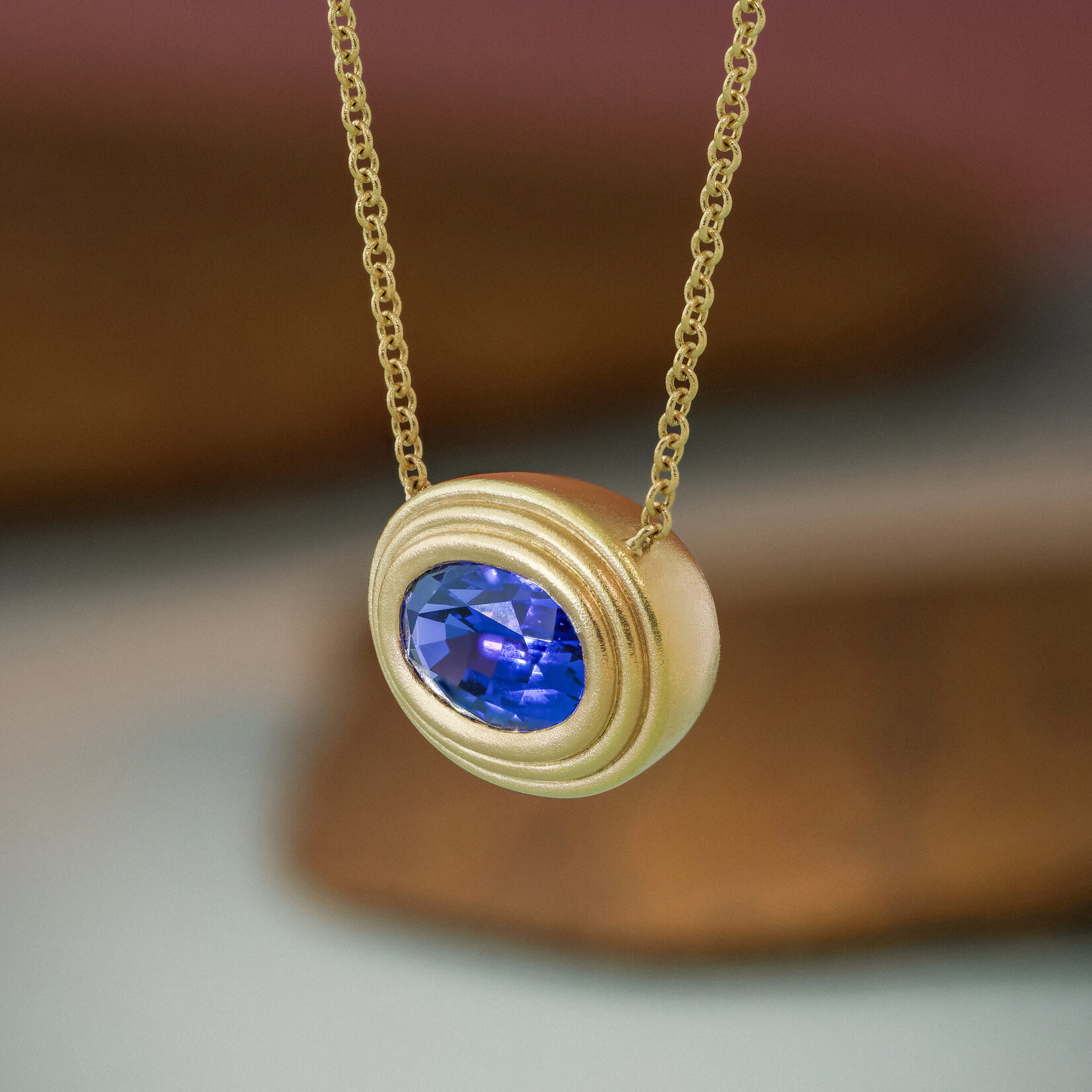 Baxter Moerman Ripple Necklace with Tanzanite