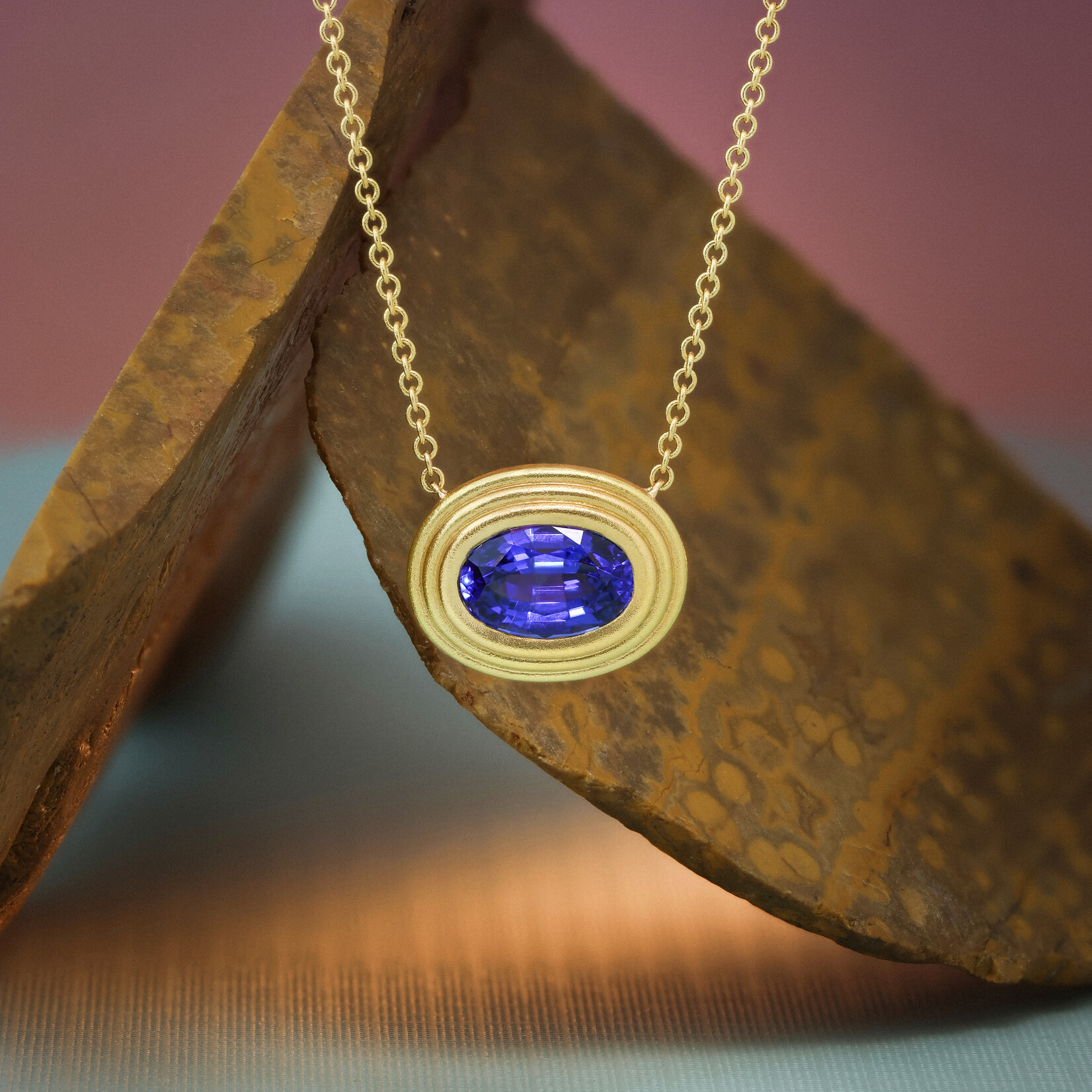 Baxter Moerman Ripple Necklace with Tanzanite