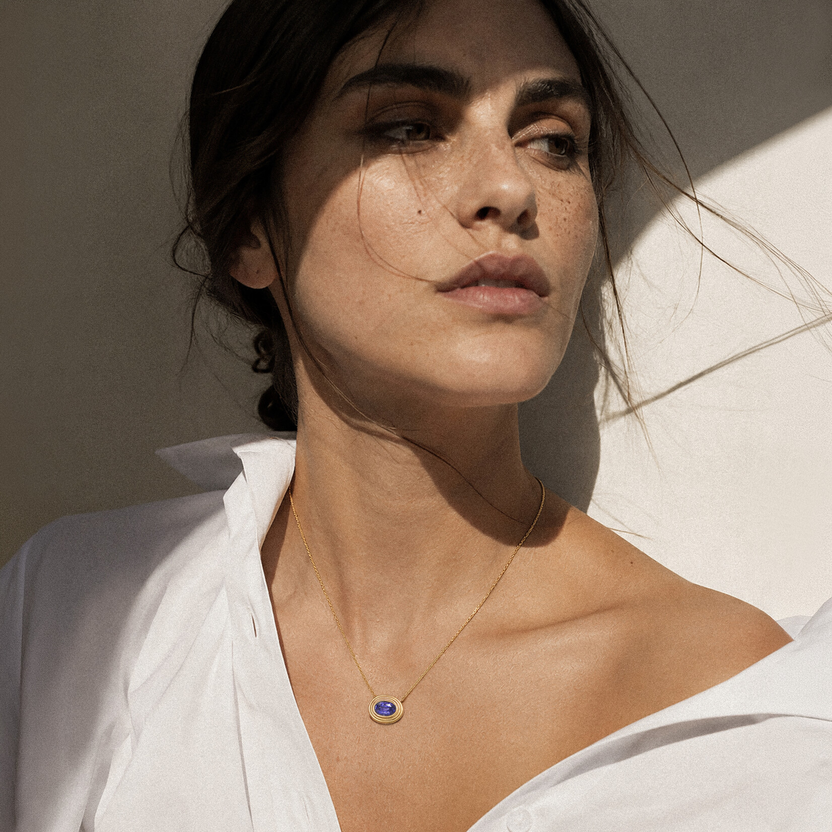 Baxter Moerman Ripple Necklace with Tanzanite