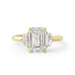 Baxter Moerman Penelope Ring with Emerald Cut Lab Diamond and Cadillac Side Diamonds