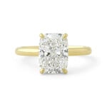 Baxter Moerman Solitaire Ring with Cushion Cut Lab-Grown Diamond
