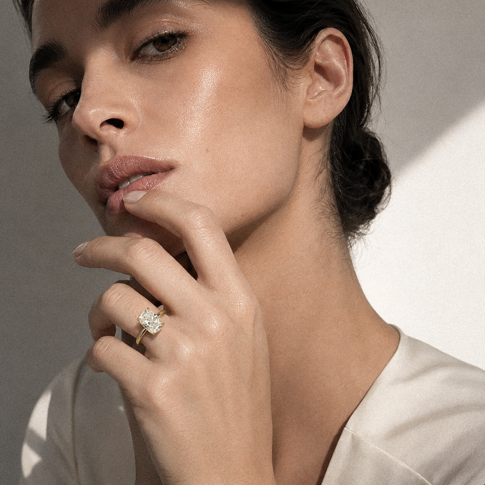 Baxter Moerman Abby Ring with Cushion Cut Lab-Grown Diamond