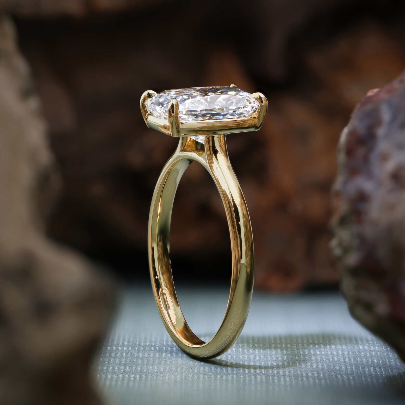 Baxter Moerman Abby Ring with Cushion Cut Lab-Grown Diamond