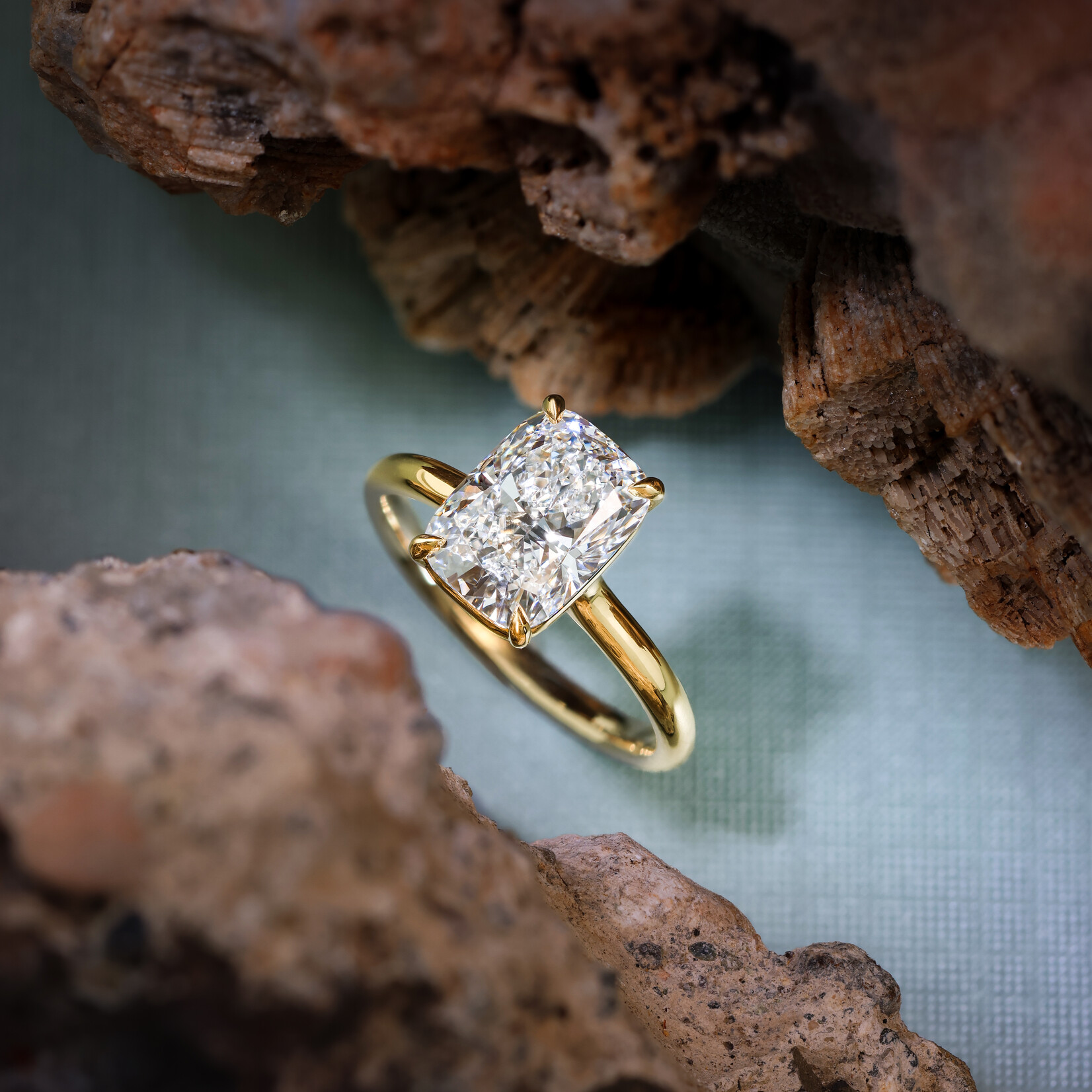 Baxter Moerman Abby Ring with Cushion Cut Lab-Grown Diamond