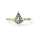 Baxter Moerman Bella Ring with Velvety-Grey Kite Diamond
