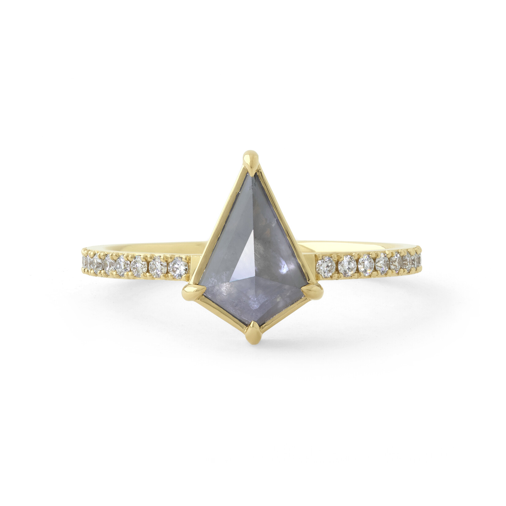 Baxter Moerman Bella Ring with Velvety-Grey Kite Diamond