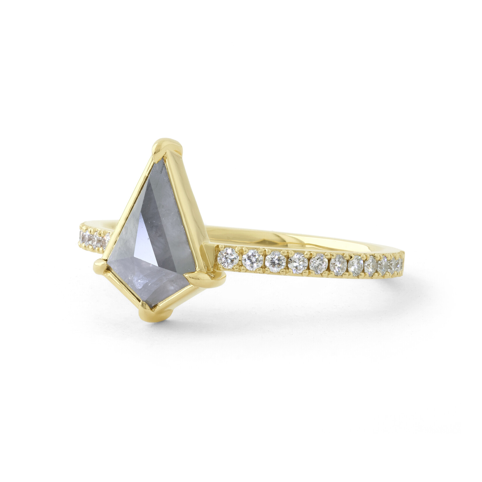 Baxter Moerman Bella Ring with Velvety-Grey Kite Diamond