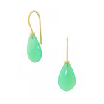 Australian Chrysoprase Drop Earrings