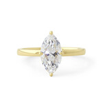 Baxter Moerman Solitaire Ring with  Lab-Grown Marquise Diamond