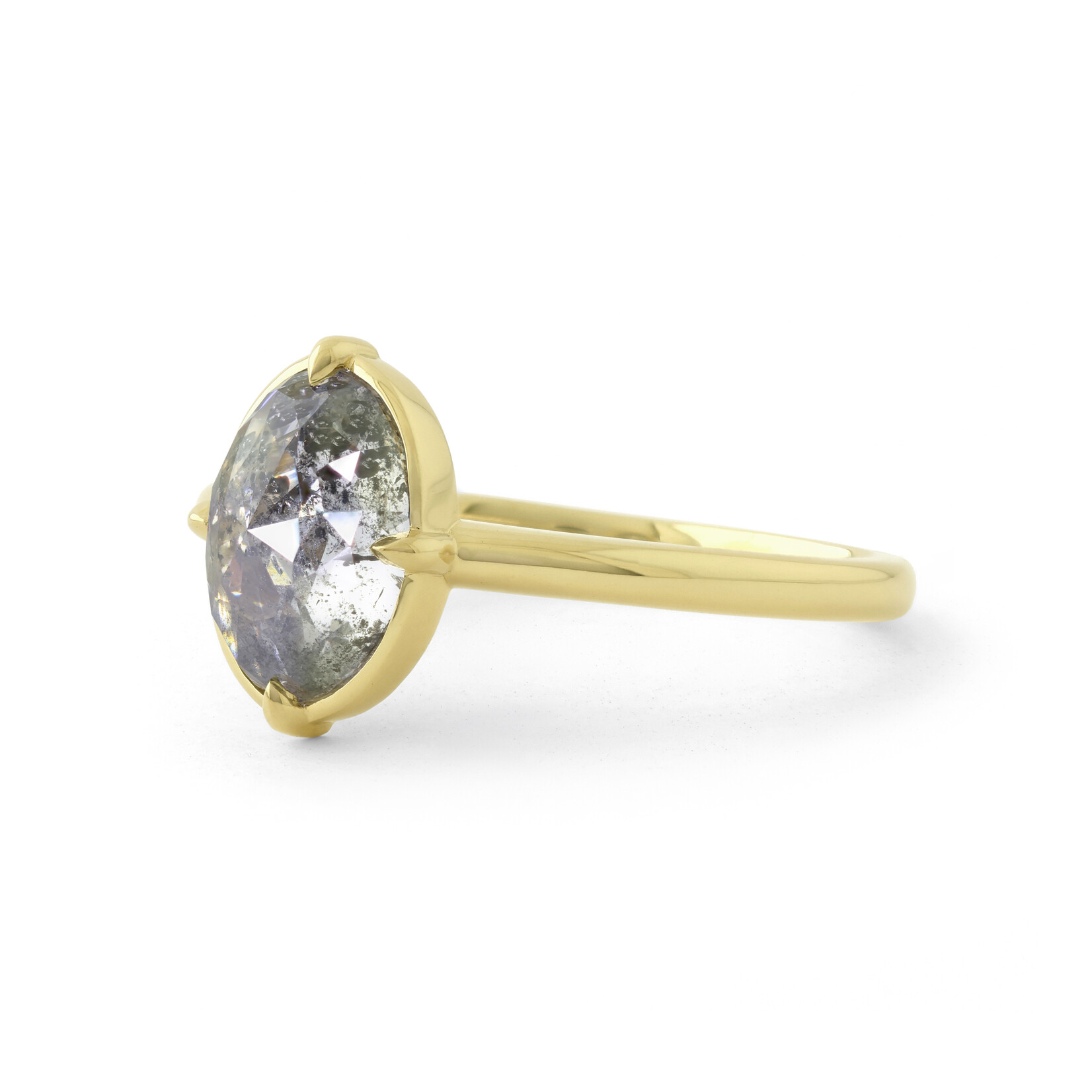 Baxter Moerman Quinn Ring with Salt & Pepper Diamond