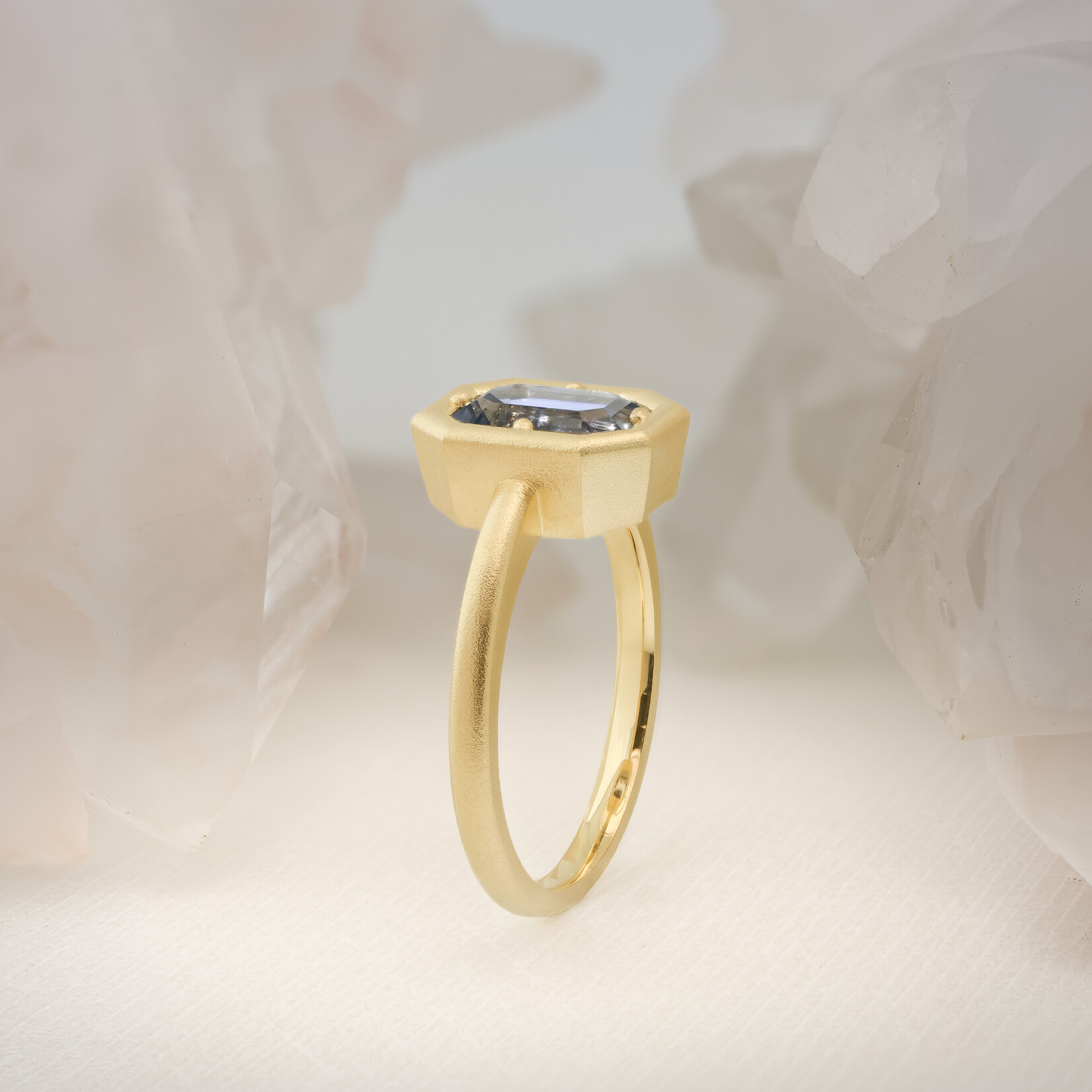 Baxter Moerman Anika Ring with Grey Spinel