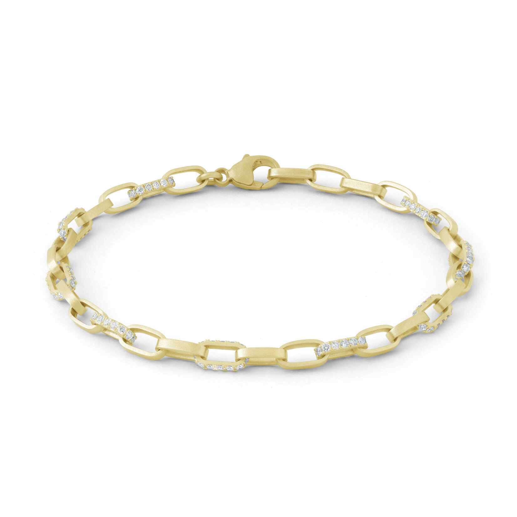 Baxter Moerman Roxy Diamond Link Bracelet in 18K Yellow Gold, 1.26ctw