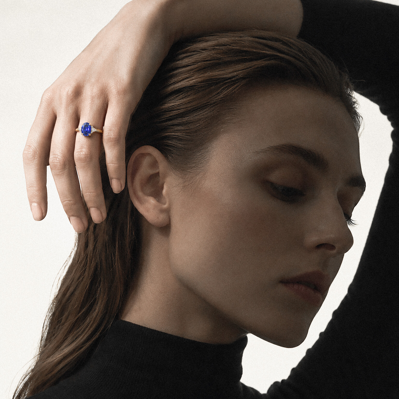 Baxter Moerman Maddie Ring with Blue Sapphire